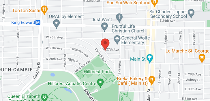 map of 86 W 27TH AVENUE
